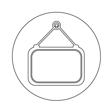 Boş etiket simgesi illüstrasyon tasarım