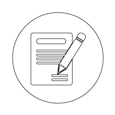 kalem Defter simgesini çizimde çizmek