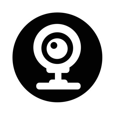 Web kamerası simgesi illüstrasyon tasarım 