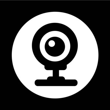 Web kamerası simgesi illüstrasyon tasarım 