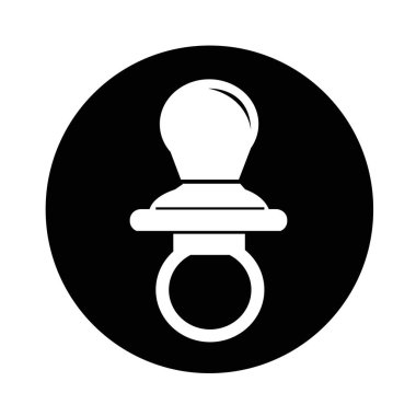 Bebek emziği simgesi illüstrasyon tasarım