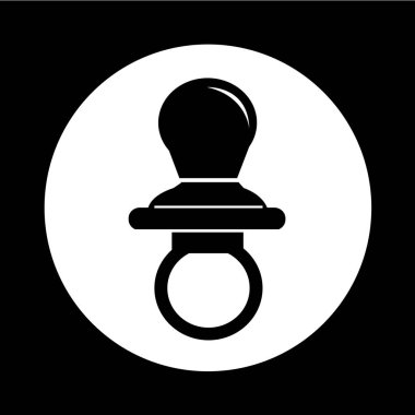 Bebek emziği simgesi illüstrasyon tasarım