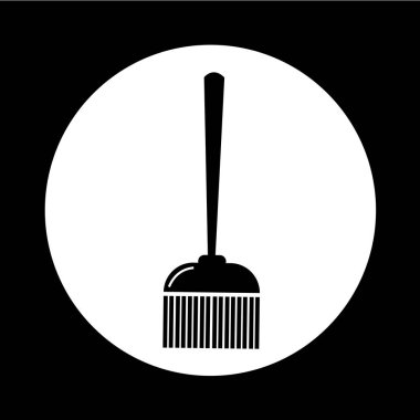 süpürge simgesi illüstrasyon tasarım