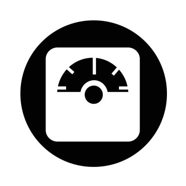 Ağırlık ölçme cihazları simgesi illüstrasyon tasarım