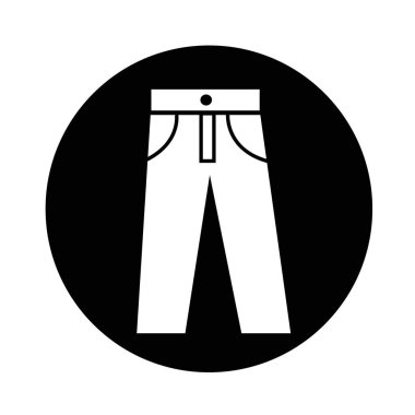 pantolon simgesi illüstrasyon tasarım