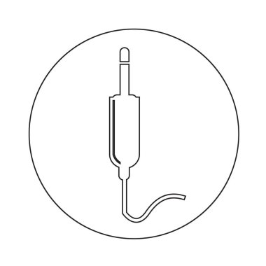 Jack kablo simgesi illüstrasyon tasarım