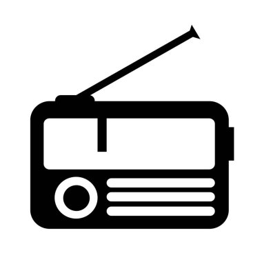 Radyo simgesi illüstrasyon tasarım