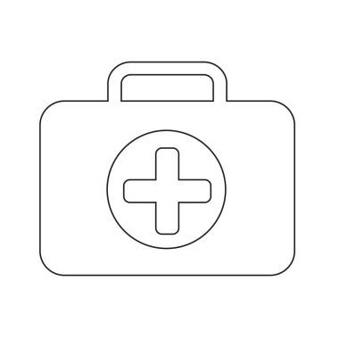 ilk yardım kutusu simgesi illüstrasyon tasarım