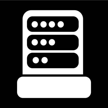 Bilgisayar sunucu simgesi illüstrasyon tasarım