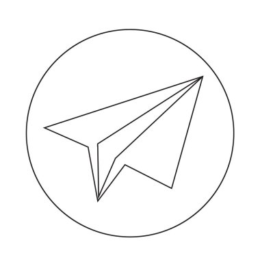 Kağıt Uçak simge tasarlamak Dizayn