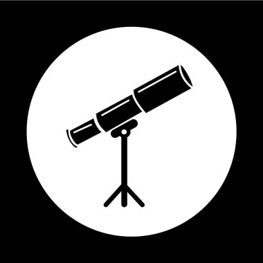 Simgesi illüstrasyon tasarım teleskop