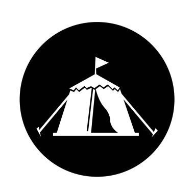 Çadır simgesi illüstrasyon tasarım