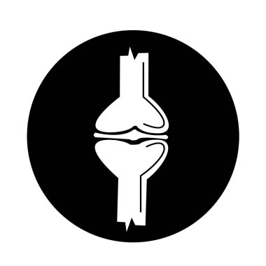 Diz eklem simgesi illüstrasyon tasarım