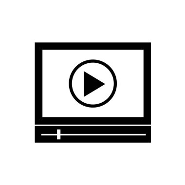 video oynatıcı simgesi illüstrasyon tasarım