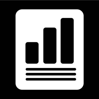 Grafik simge illüstrasyon tasarımı ile belge