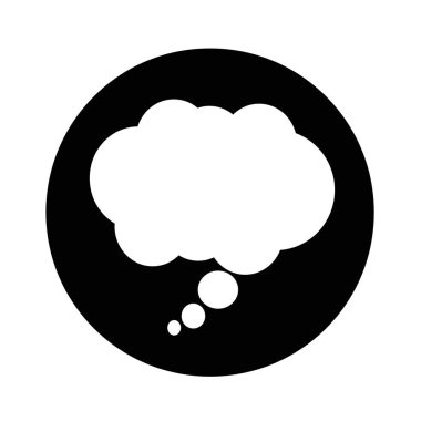 Komik konuşma balonu simgesini illüstrasyon tasarımı