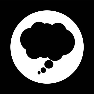 Komik konuşma balonu simgesini illüstrasyon tasarımı