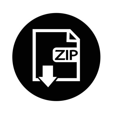 Dosya türü ZIP simgesi illüstrasyon tasarım