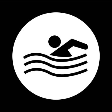 Simgesi illüstrasyon tasarım yüzmek