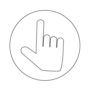 el simgesi illüstrasyon Tasarla düğmesini tıklatın