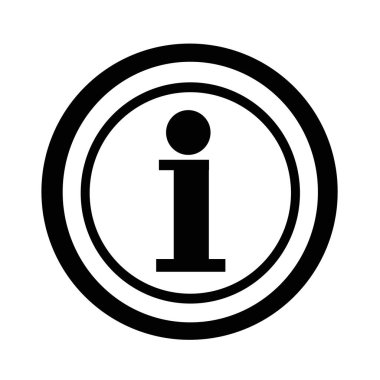 Bilgi simgesi illüstrasyon tasarımı