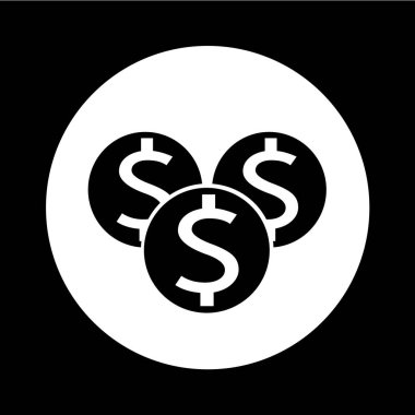 Para simgesi illüstrasyon tasarım