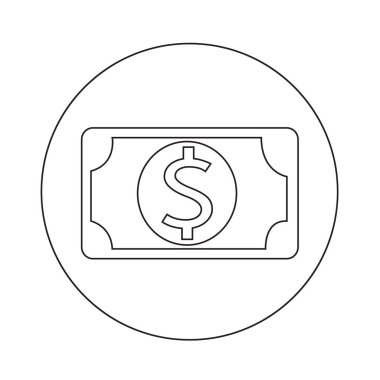 Para simgesi illüstrasyon tasarım