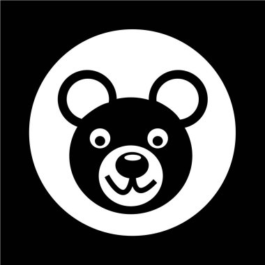 Simgesi illüstrasyon tasarım ayı