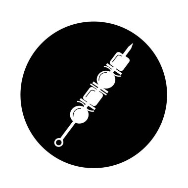 Simgesi illüstrasyon tasarım şiş kebap şişleri