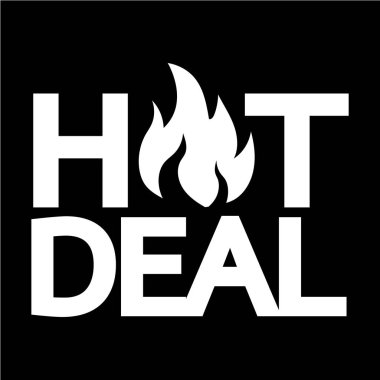 Sıcak Fırsat simgesi illüstrasyon tasarım