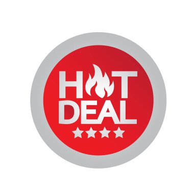 Sıcak Fırsat simgesi illüstrasyon tasarım