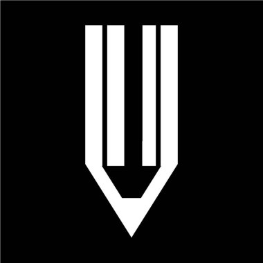 kurşun kalem simgesini illüstrasyon tasarımı