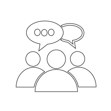 insanlar simge çizimi tasarımı