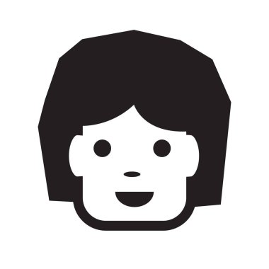 insanlar simgesi illüstrasyon tasarım yüz