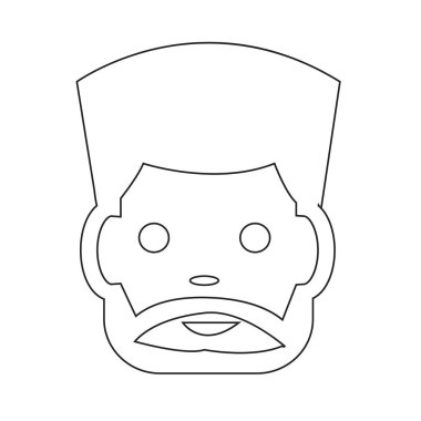 insanlar simgesi illüstrasyon tasarım yüz