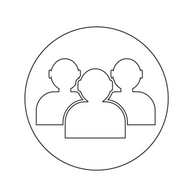 insanlar simge çizimi tasarımı