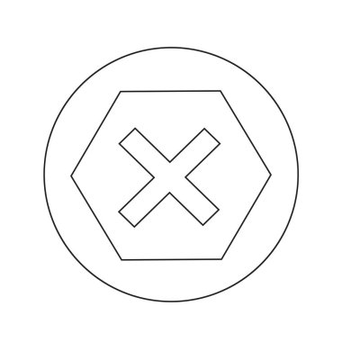 Hata simgesi illüstrasyon tasarım