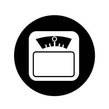 Ağırlık ölçek simgesi illüstrasyon tasarım