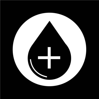 Kan simgesi illüstrasyon tasarım