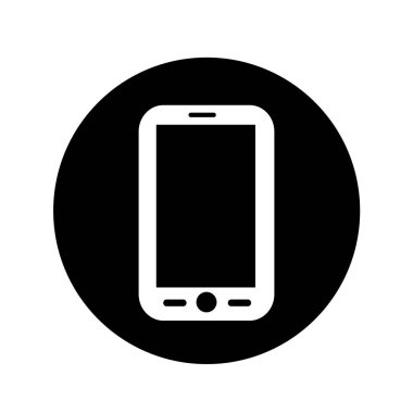 Hareket eden telefon simgesi illüstrasyon tasarım