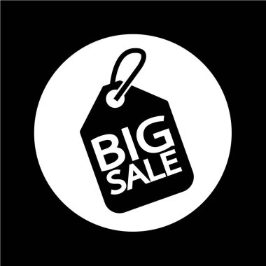 Fiyat etiketi büyük satış illüstrasyon tasarımı