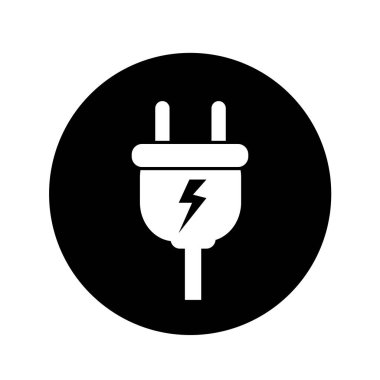 Elektrik fişi simge illüstrasyon tasarım
