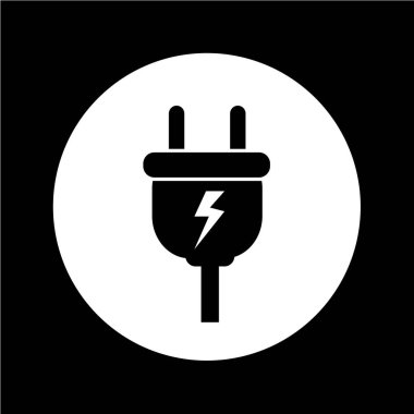 Elektrik fişi simge illüstrasyon tasarım