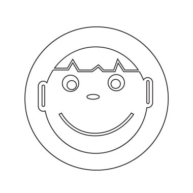 Çocuk simgesi illüstrasyon tasarım