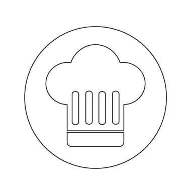 Chef şapka simgesi illüstrasyon tasarım