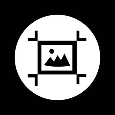 Çalışma yüzeyi aracı simgesini illüstrasyon tasarımı