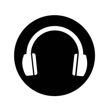 Kulaklık simgesi illüstrasyon tasarım