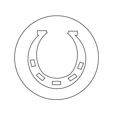 At nalı simgesi illüstrasyon tasarım