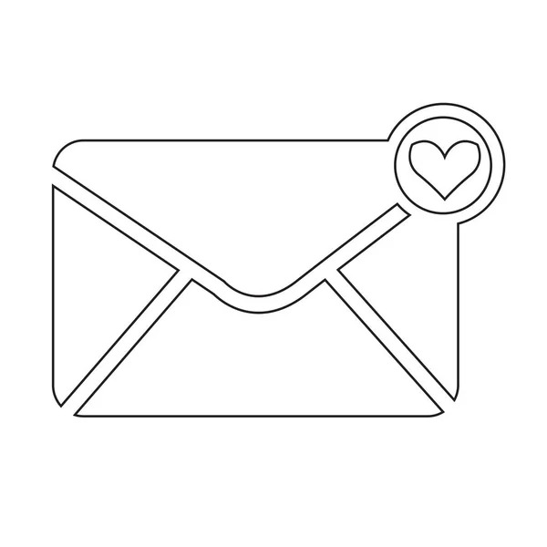 Конверт Mail Icon Illustration — стоковый вектор