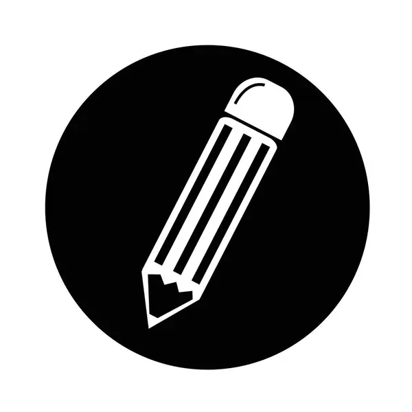 Icona a matita Illustrazione design — Vettoriale Stock